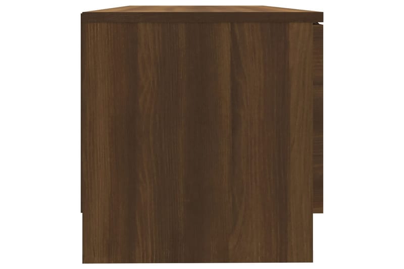 beBasic TV-benk brun eik 80x35x36,5 cm konstruert tre - Brun - Møbler - Mediamøbel & tv møbel - TV-benk & mediabenk
