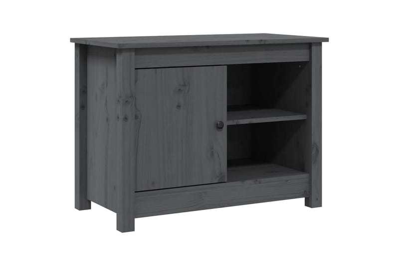 beBasic TV-benk grå 70x36,5x52 cm heltre furu - GrÃ¥ - Møbler - Mediamøbel & tv møbel - TV-benk & mediabenk