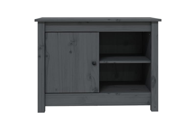 beBasic TV-benk grå 70x36,5x52 cm heltre furu - GrÃ¥ - TV-benk & mediabenk