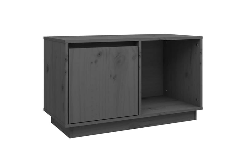 beBasic TV-benk grå 74x35x44 cm heltre furu - GrÃ¥ - TV-benk & mediabenk