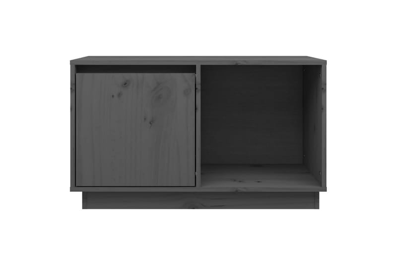 beBasic TV-benk grå 74x35x44 cm heltre furu - GrÃ¥ - TV-benk & mediabenk