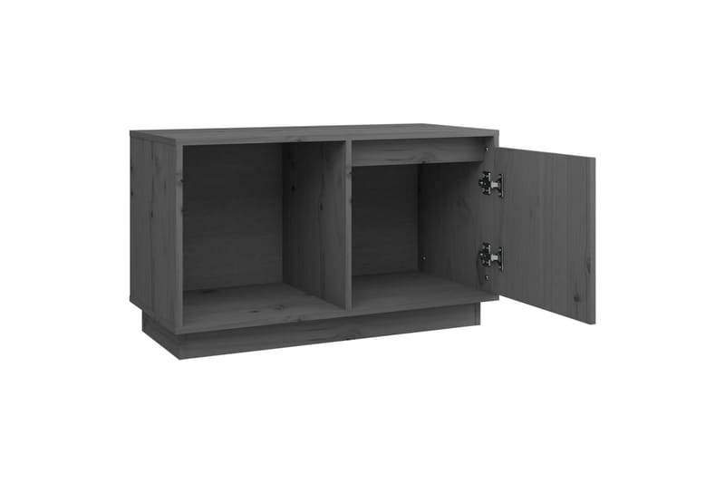 beBasic TV-benk grå 74x35x44 cm heltre furu - GrÃ¥ - TV-benk & mediabenk