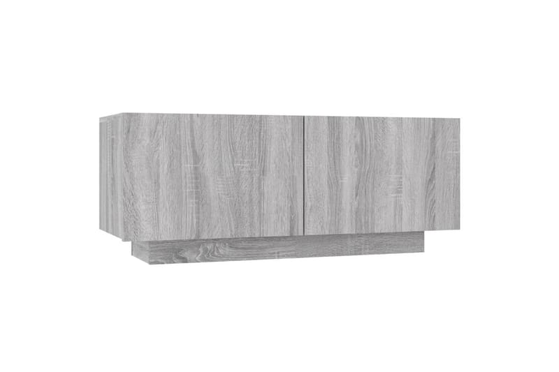 beBasic TV-benk grå sonoma 100x35x40 cm konstruert tre - GrÃ¥ - Møbler - Mediamøbel & tv møbel - TV-benk & mediabenk