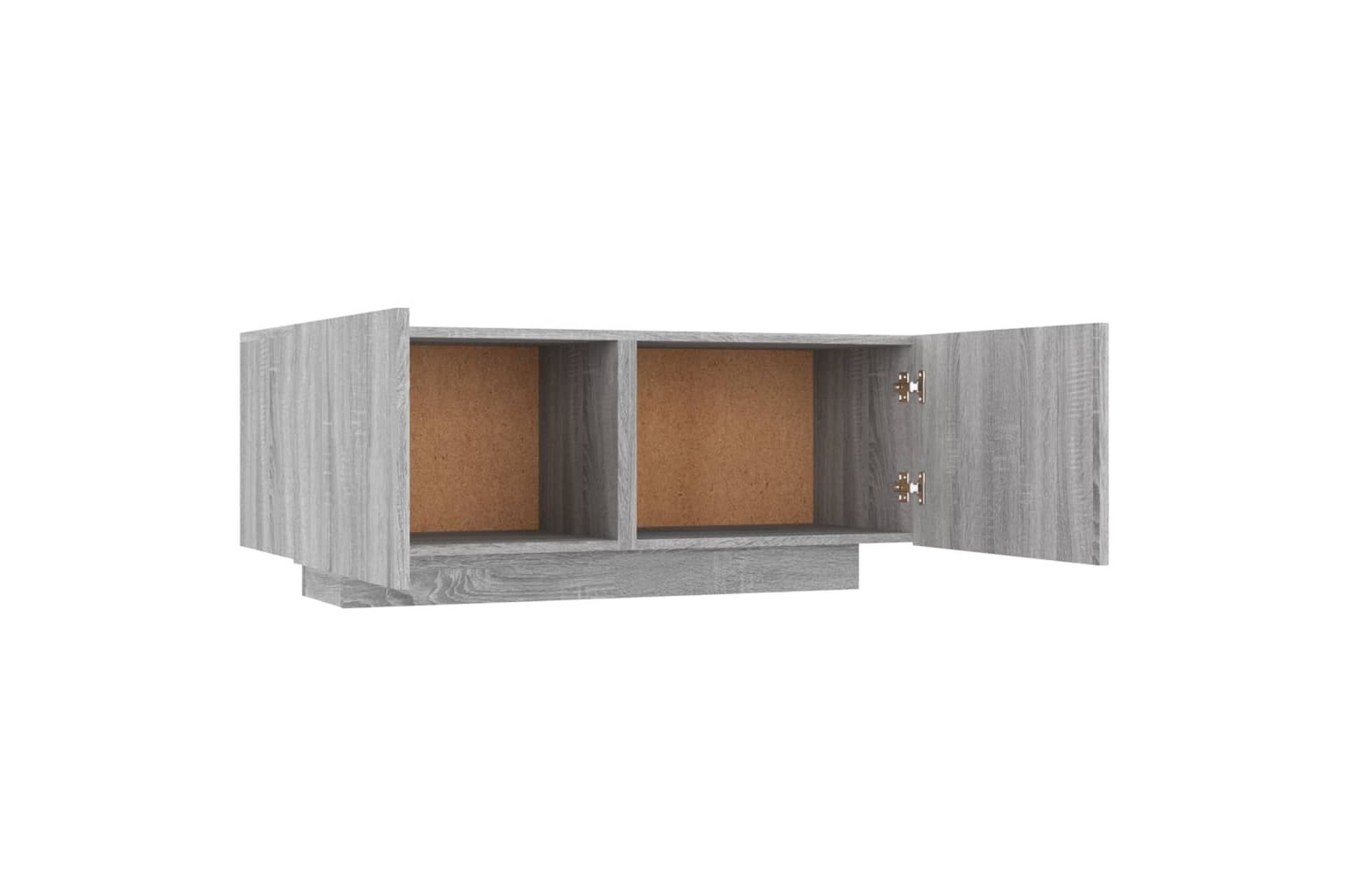 beBasic TV-benk grå sonoma 100x35x40 cm konstruert tre - GrÃ¥ - Møbler - Mediamøbel & tv møbel - TV-benk & mediabenk