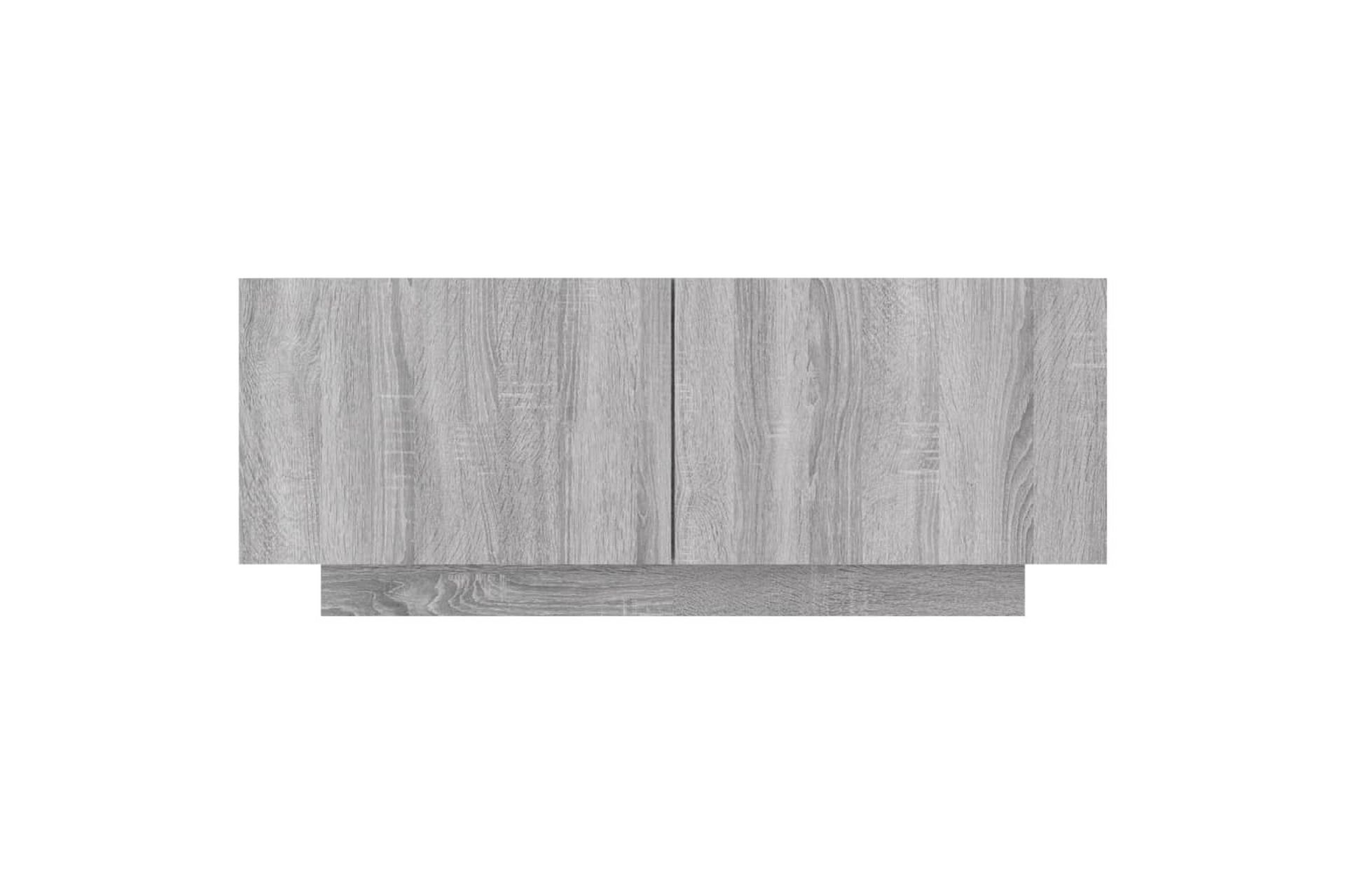 beBasic TV-benk grå sonoma 100x35x40 cm konstruert tre - GrÃ¥ - Møbler - Mediamøbel & tv møbel - TV-benk & mediabenk