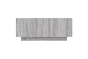 beBasic TV-benk grå sonoma 100x35x40 cm konstruert tre - GrÃ¥ - Møbler - Mediamøbel & tv møbel - TV-benk & mediabenk