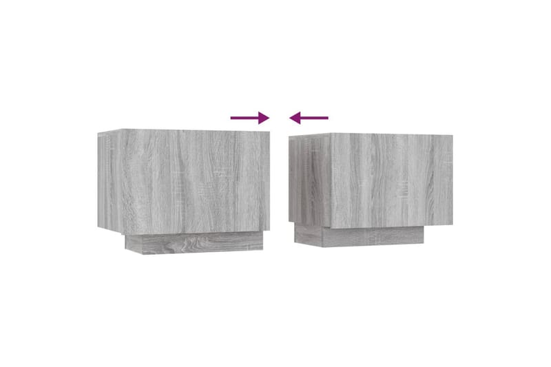 beBasic TV-benk grå sonoma 100x35x40 cm konstruert tre - GrÃ¥ - Møbler - Mediamøbel & tv møbel - TV-benk & mediabenk