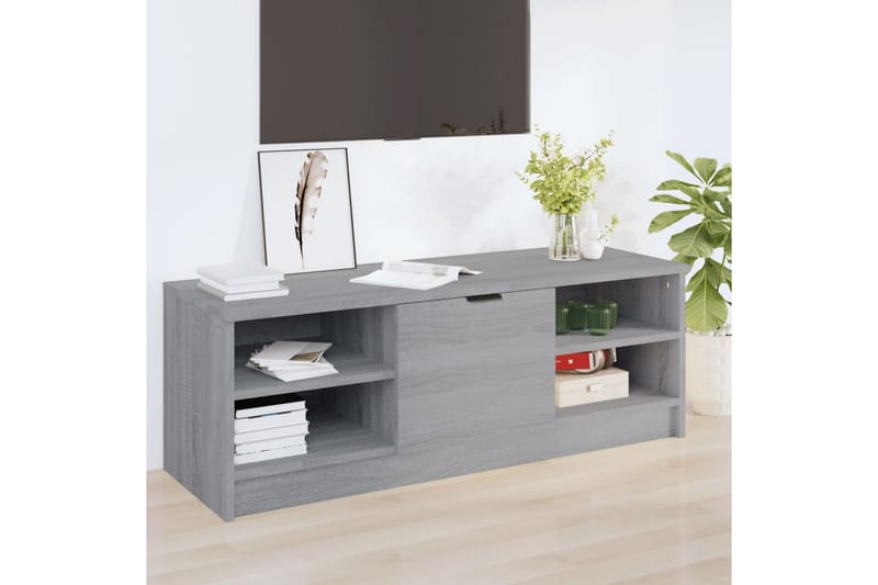 beBasic TV-benk grå sonoma 102x35,5x36,5 cm konstruert tre - GrÃ¥ - Møbler - Mediamøbel & tv møbel - TV-benk & mediabenk