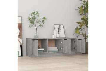 beBasic TV-benk grå sonoma 102x35x36,5 cm konstruert tre - GrÃ¥ - Møbler - Mediamøbel & tv møbel - TV-benk & mediabenk