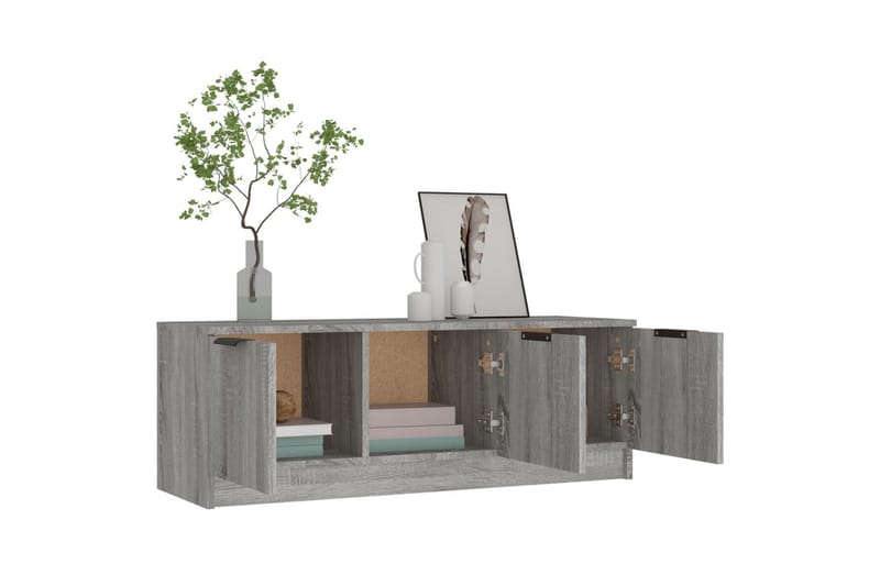 beBasic TV-benk grå sonoma 102x35x36,5 cm konstruert tre - GrÃ¥ - Møbler - Mediamøbel & tv møbel - TV-benk & mediabenk