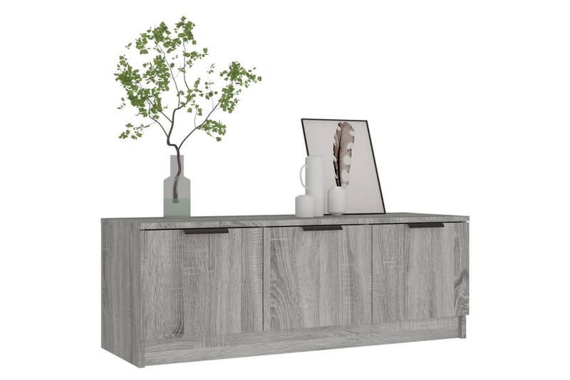 beBasic TV-benk grå sonoma 102x35x36,5 cm konstruert tre - GrÃ¥ - Møbler - Mediamøbel & tv møbel - TV-benk & mediabenk