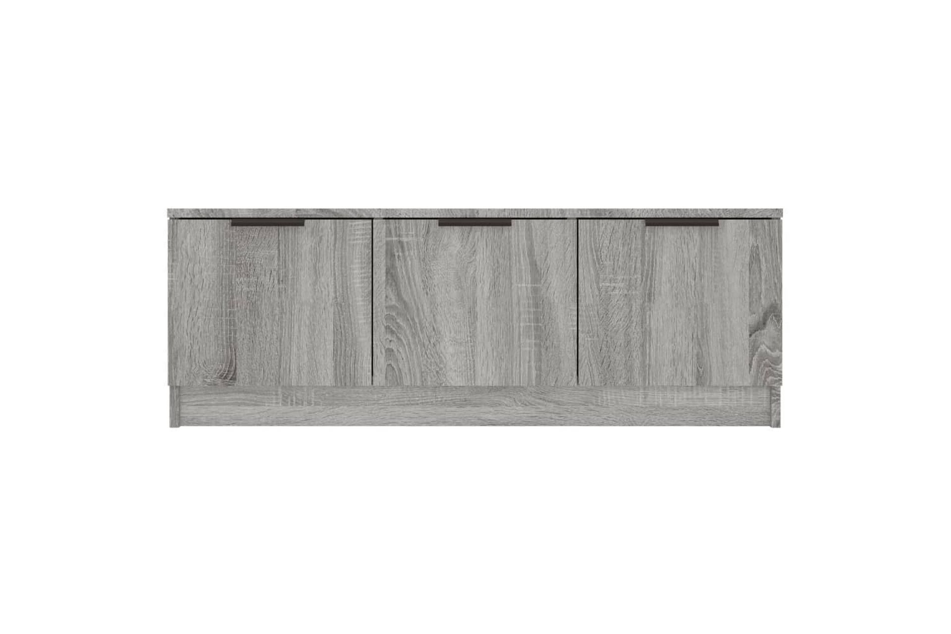 beBasic TV-benk grå sonoma 102x35x36,5 cm konstruert tre - GrÃ¥ - Møbler - Mediamøbel & tv møbel - TV-benk & mediabenk