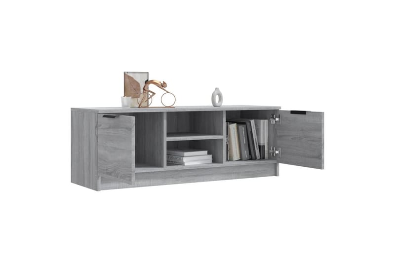 beBasic TV-benk grå sonoma 102x35x36,5 cm konstruert tre - GrÃ¥ - Møbler - Mediamøbel & tv møbel - TV-benk & mediabenk