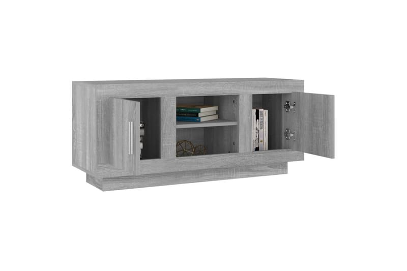 beBasic TV-benk grå sonoma 102x35x45 cm konstruert tre - GrÃ¥ - Møbler - Mediamøbel & tv møbel - TV-benk & mediabenk