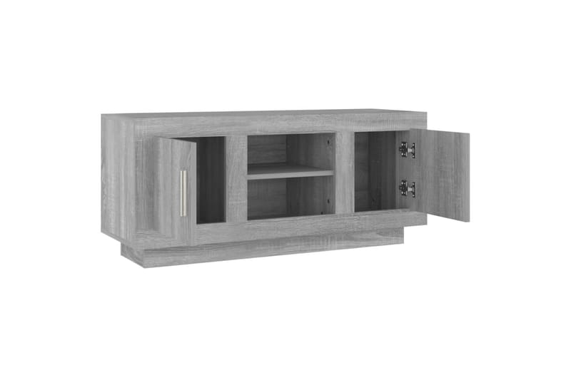 beBasic TV-benk grå sonoma 102x35x45 cm konstruert tre - GrÃ¥ - Møbler - Mediamøbel & tv møbel - TV-benk & mediabenk