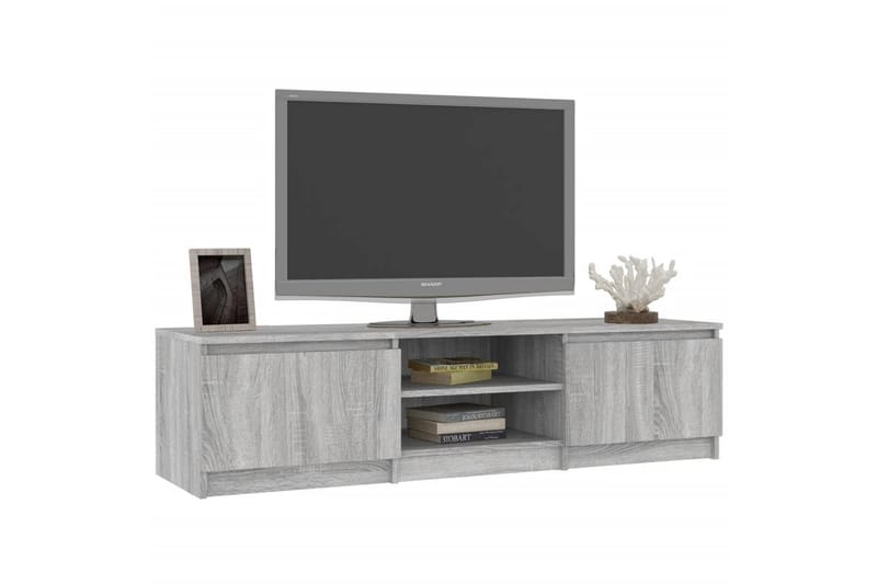 beBasic TV-benk grå sonoma 140x40x35,5 cm konstruert tre - GrÃ¥ - Møbler - Mediamøbel & tv møbel - TV-benk & mediabenk