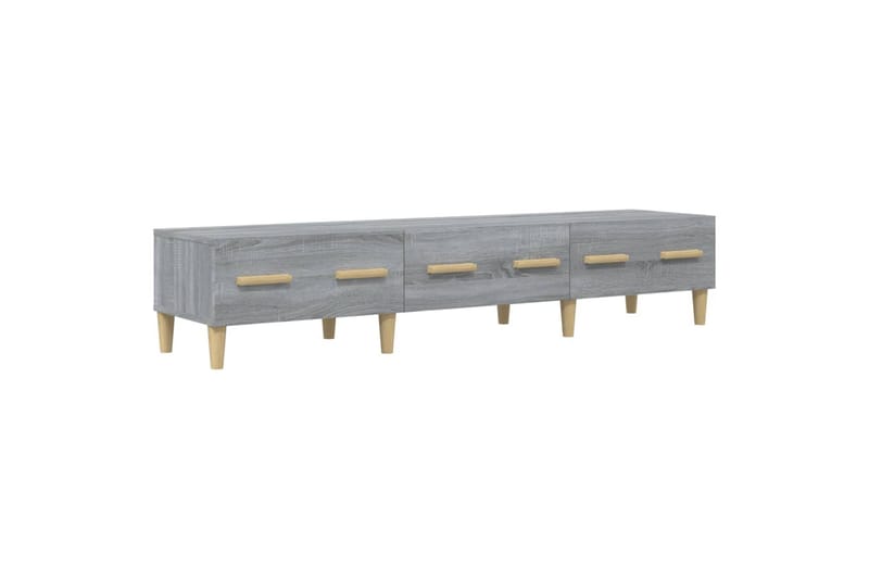 beBasic TV-benk grå sonoma 150x34,5x30 cm konstruert tre - GrÃ¥ - Møbler - Mediamøbel & tv møbel - TV-benk & mediabenk