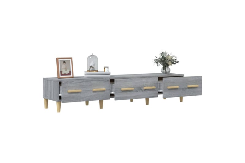 beBasic TV-benk grå sonoma 150x34,5x30 cm konstruert tre - GrÃ¥ - Møbler - Mediamøbel & tv møbel - TV-benk & mediabenk