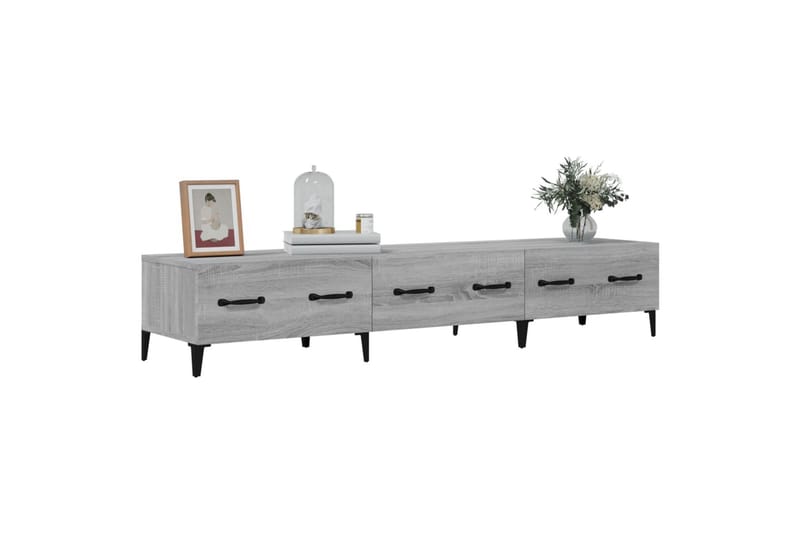 beBasic TV-benk grå sonoma 150x34,5x30 cm konstruert tre - GrÃ¥ - Møbler - Mediamøbel & tv møbel - TV-benk & mediabenk