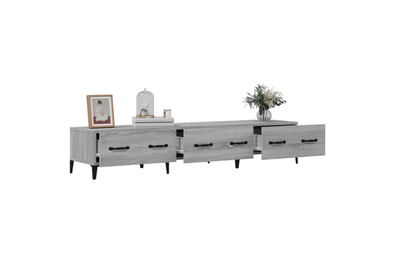 beBasic TV-benk grå sonoma 150x34,5x30 cm konstruert tre - GrÃ¥ - Møbler - Mediamøbel & tv møbel - TV-benk & mediabenk