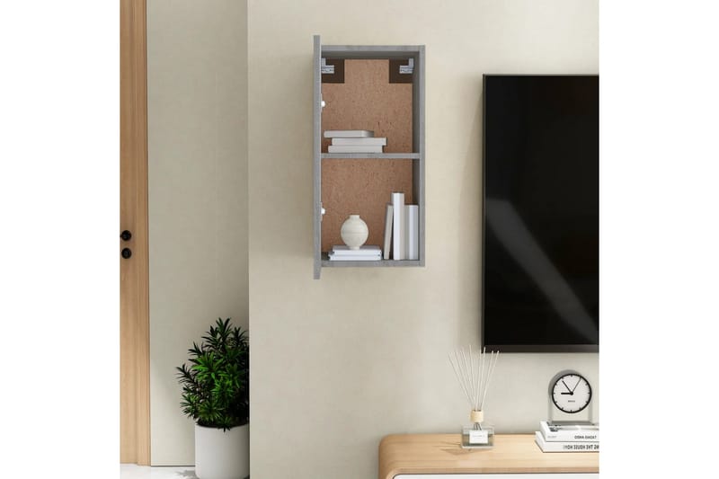 beBasic TV-benk grå sonoma 30,5x30x60 cm konstruert tre - GrÃ¥ - Møbler - Mediamøbel & tv møbel - TV-benk & mediabenk