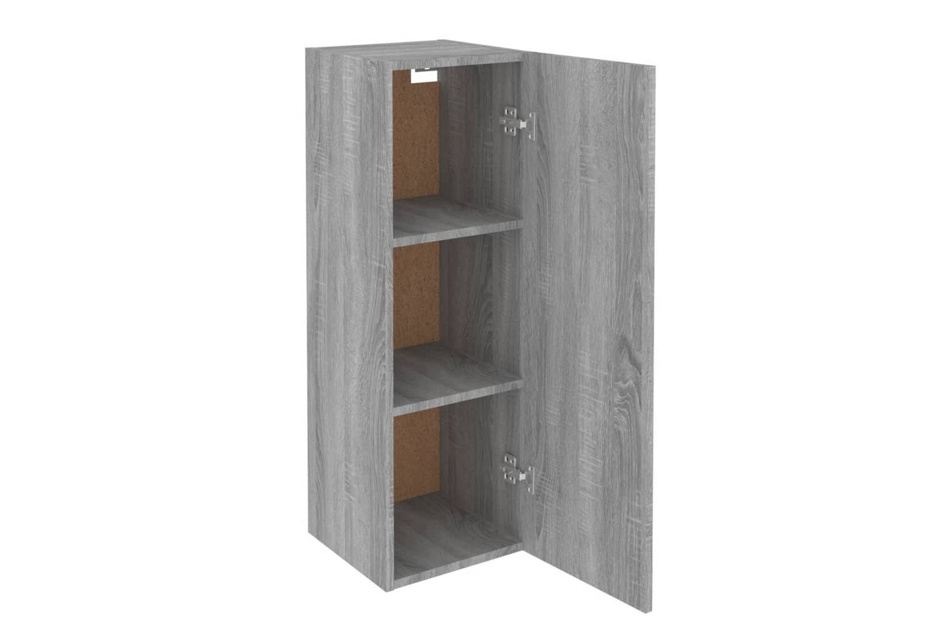 beBasic TV-benk grå sonoma 30,5x30x90 cm konstruert tre - GrÃ¥ - Møbler - Mediamøbel & tv møbel - TV-benk & mediabenk