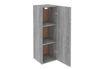 beBasic TV-benk grå sonoma 30,5x30x90 cm konstruert tre - GrÃ¥ - Møbler - Mediamøbel & tv møbel - TV-benk & mediabenk