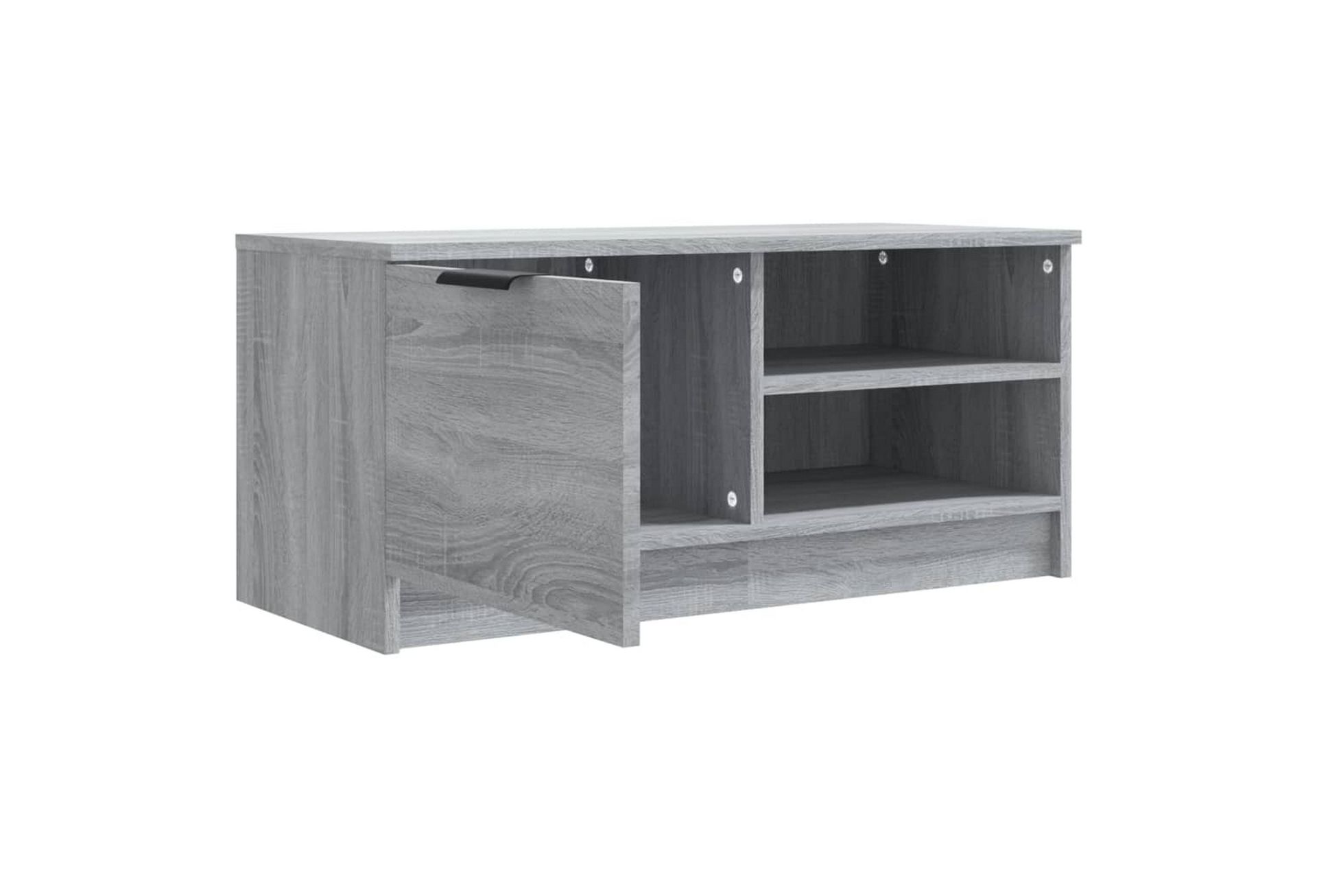 beBasic TV-benk grå sonoma 80x35x36,5 cm konstruert tre - GrÃ¥ - Møbler - Mediamøbel & tv møbel - TV-benk & mediabenk