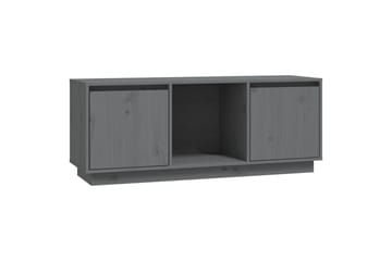 beBasic TV-benk grå110,5x35x44 cm heltre furu - GrÃ¥ - Møbler - Mediamøbel & tv møbel - TV-benk & mediabenk