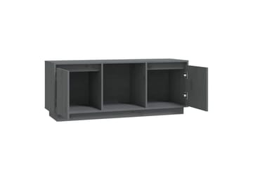 beBasic TV-benk grå110,5x35x44 cm heltre furu - GrÃ¥ - Møbler - Mediamøbel & tv møbel - TV-benk & mediabenk