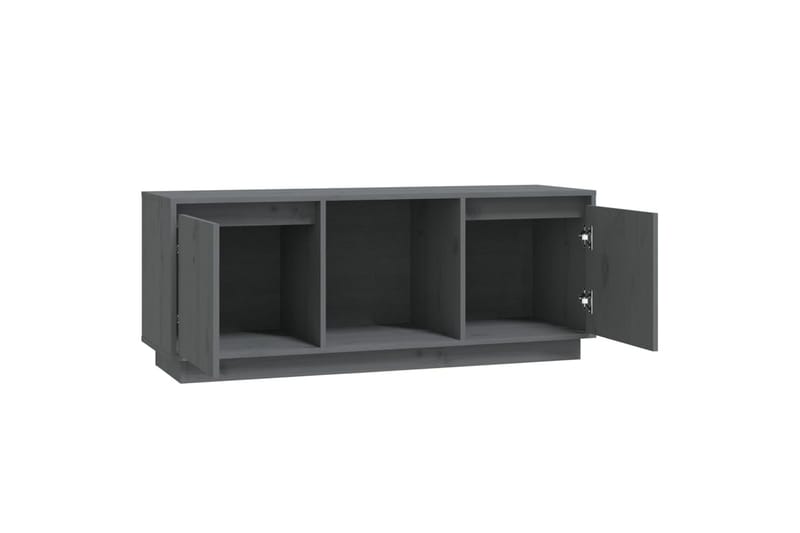 beBasic TV-benk grå110,5x35x44 cm heltre furu - GrÃ¥ - Møbler - Mediamøbel & tv møbel - TV-benk & mediabenk
