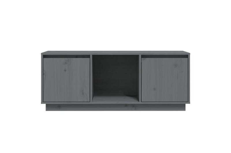 beBasic TV-benk grå110,5x35x44 cm heltre furu - GrÃ¥ - Møbler - Mediamøbel & tv møbel - TV-benk & mediabenk