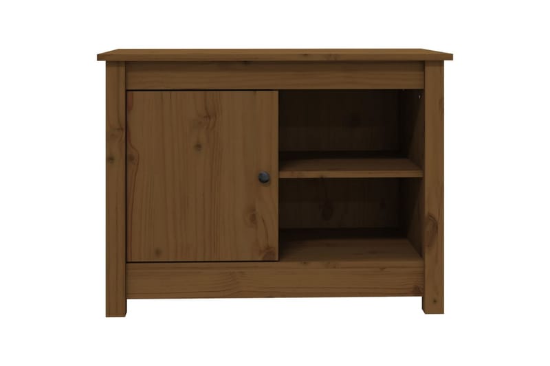 beBasic TV-benk honningbrun 70x36,5x52 cm heltre furu - Brun - TV-benk & mediabenk