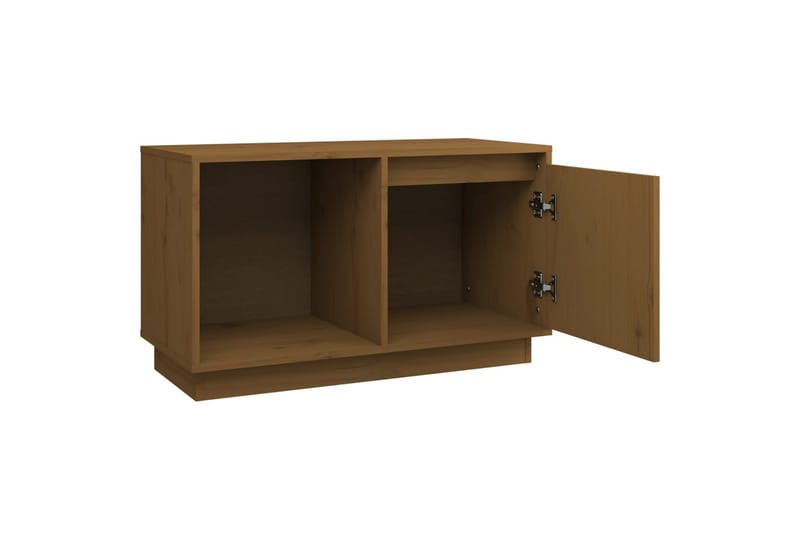 beBasic TV-benk honningbrun 74x35x44 cm heltre furu - Brun - TV-benk & mediabenk