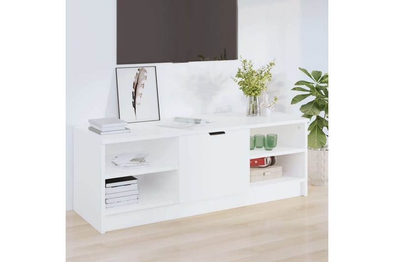 beBasic TV-benk hvit 102x35,5x36,5 cm konstruert tre - Hvit - Møbler - Mediamøbel & tv møbel - TV-benk & mediabenk