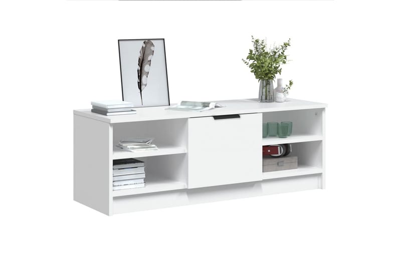 beBasic TV-benk hvit 102x35,5x36,5 cm konstruert tre - Hvit - Møbler - Mediamøbel & tv møbel - TV-benk & mediabenk