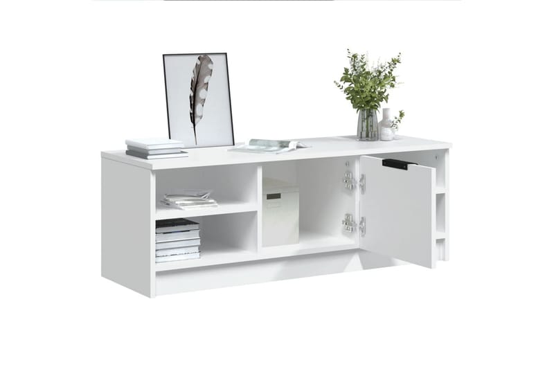 beBasic TV-benk hvit 102x35,5x36,5 cm konstruert tre - Hvit - Møbler - Mediamøbel & tv møbel - TV-benk & mediabenk