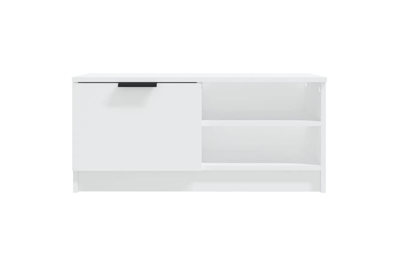 beBasic TV-benk hvit 80x35x36,5 cm konstruert tre - Hvit - Møbler - Mediamøbel & tv møbel - TV-benk & mediabenk