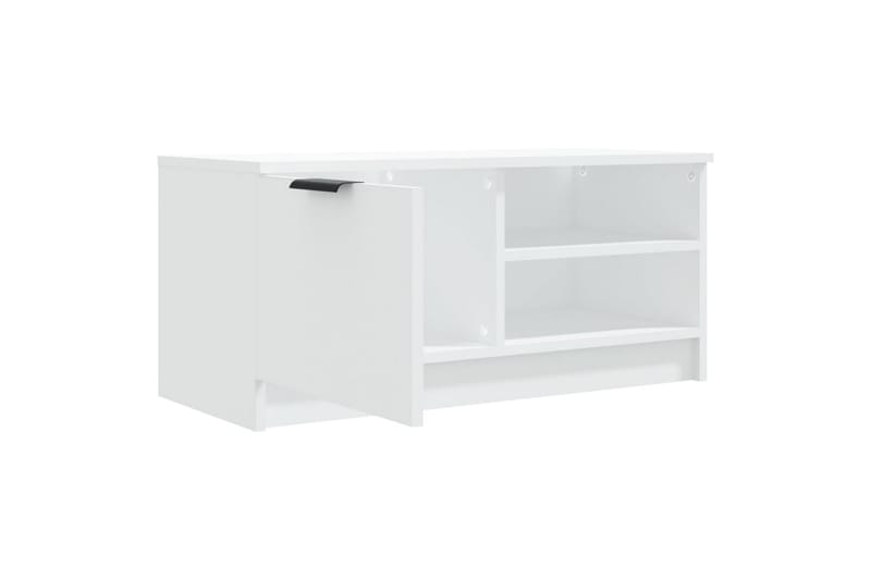beBasic TV-benk hvit 80x35x36,5 cm konstruert tre - Hvit - Møbler - Mediamøbel & tv møbel - TV-benk & mediabenk