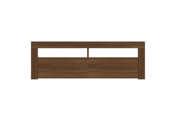 beBasic TV-benk med LED-lys brun eik 120x35x40 cm - Brun - Møbler - Mediamøbel & tv møbel - TV-benk & mediabenk