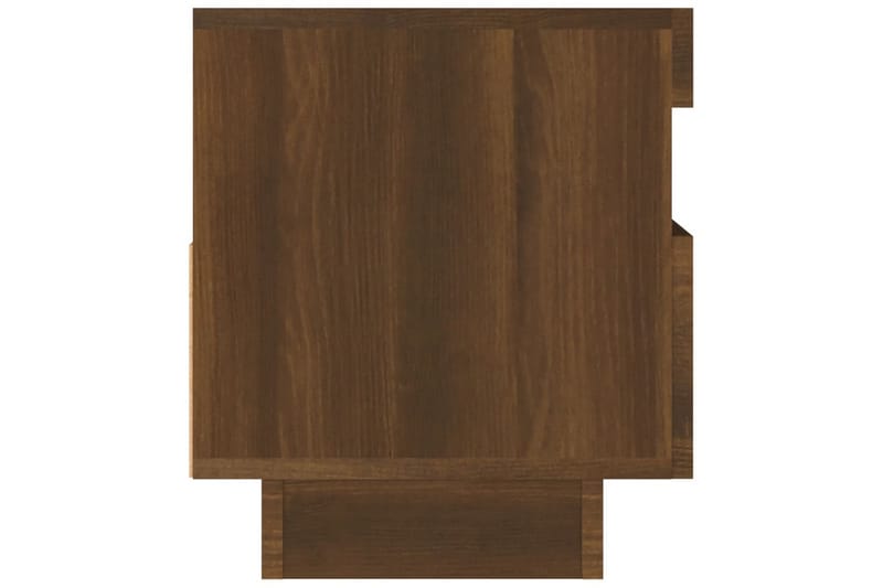 beBasic TV-benk med LED-lys brun eik 80x35x40 cm - Brun - Møbler - Mediamøbel & tv møbel - TV-benk & mediabenk