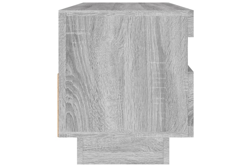 beBasic TV-benk med LED-lys grå sonoma 100x35x40 cm - GrÃ¥ - Møbler - Mediamøbel & tv møbel - TV-benk & mediabenk