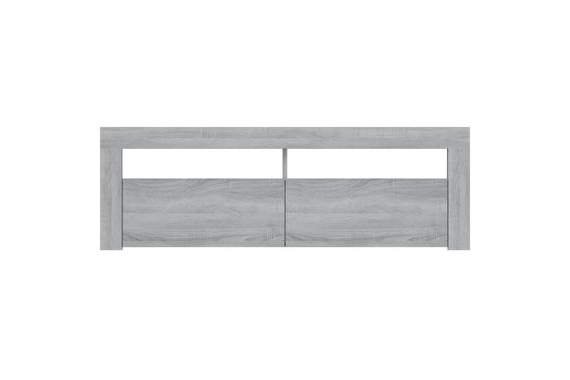 beBasic TV-benk med LED-lys grå sonoma 120x35x40 cm - GrÃ¥ - Møbler - Mediamøbel & tv møbel - TV-benk & mediabenk