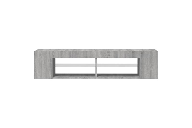 beBasic TV-benk med LED-lys grå sonoma 135x39x30 cm - GrÃ¥ - Møbler - Mediamøbel & tv møbel - TV-benk & mediabenk