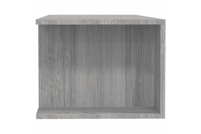 beBasic TV-benk med LED-lys grå sonoma 135x39x30 cm - GrÃ¥ - Møbler - Mediamøbel & tv møbel - TV-benk & mediabenk