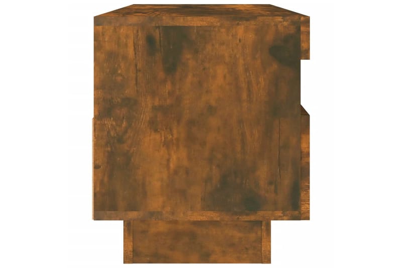 beBasic TV-benk med LED-lys røkt eik 100x35x40 cm - Brun - Møbler - Mediamøbel & tv møbel - TV-benk & mediabenk