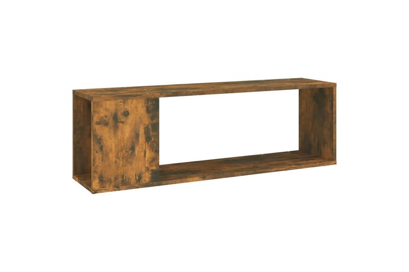 beBasic TV-benk røkt eik 100x24x32 cm konstruert tre - Brun - Møbler - Mediamøbel & tv møbel - TV-benk & mediabenk