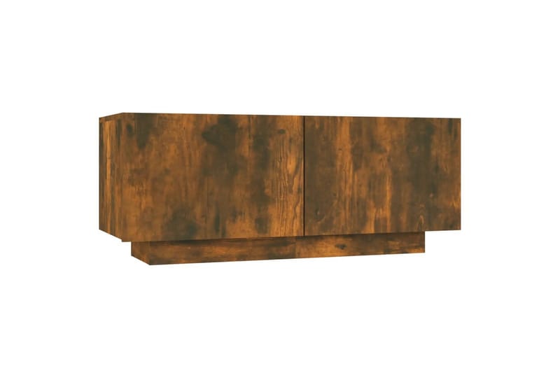 beBasic TV-benk røkt eik 100x35x40 cm konstruert tre - Brun - Møbler - Mediamøbel & tv møbel - TV-benk & mediabenk
