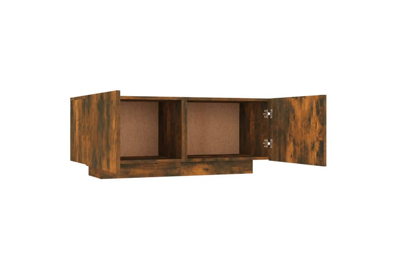 beBasic TV-benk røkt eik 100x35x40 cm konstruert tre - Brun - Møbler - Mediamøbel & tv møbel - TV-benk & mediabenk