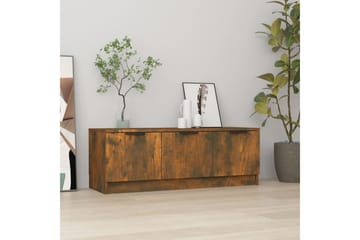 beBasic TV-benk røkt eik 102x35x36,5 cm konstruert tre - Brun - Møbler - Mediamøbel & tv møbel - TV-benk & mediabenk